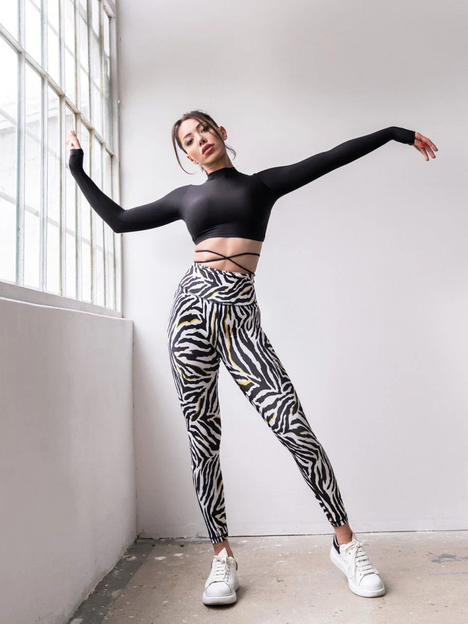 Lismina Extra High Waist Zebra Leggings - Leggings by – Cupidanza