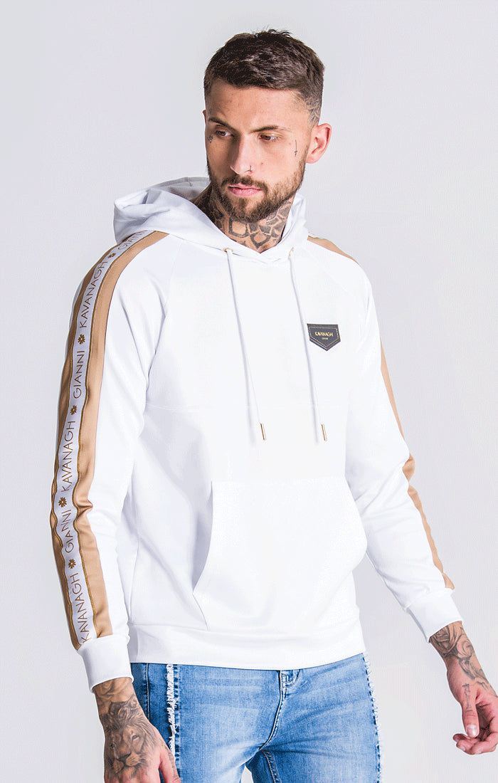 White and gold hoodie hotsell
